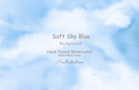 Download Soft Sky Blue Watercolor Background - Watercolor Collection