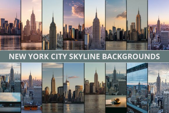 Download New York City Skyline Background Bundle - Background bundle Collection