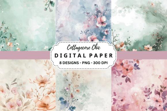 Download Cottagecore Chic Watercolor Background - Watercolor Collection