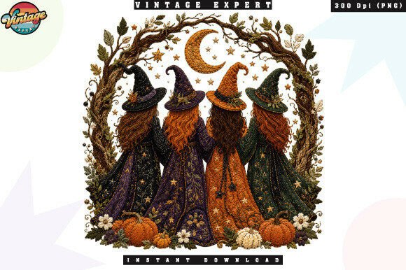 Download Four Witches Under the Moon PNG - Moon png Collection
