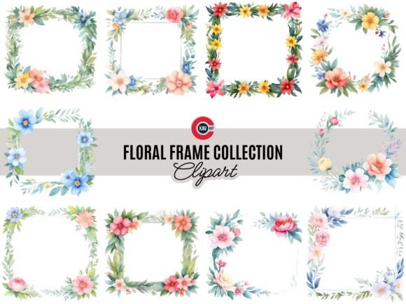 Download Watercolor Floral Frame Collection - Watercolor Collection