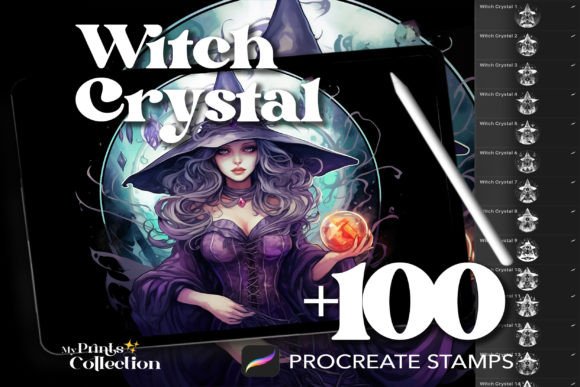 Download 100+ Procreate Witch Crystal Stamps - Crystal Collection