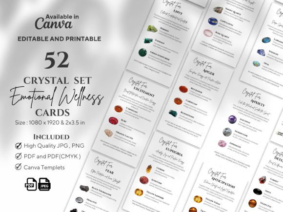 Download 52 Emotional Wellness Crystal Set - Crystal Collection