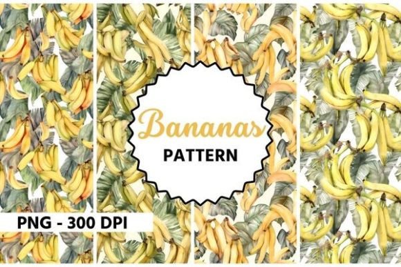 Download Banana Pattern Watercolor - Watercolor Collection