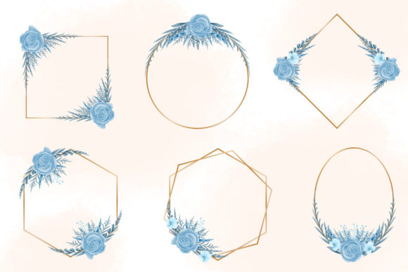 Download Watercolor Floral Frame Set Clipart - Watercolor Collection