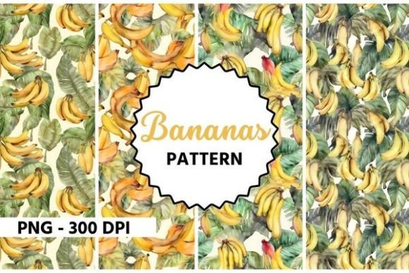 Download Banana Pattern Watercolor - Watercolor Collection