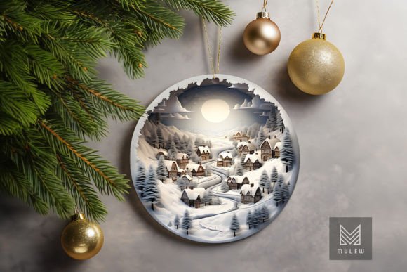 Download 3D Christmas Village Ornament Clipart - Ornament clipart Collection