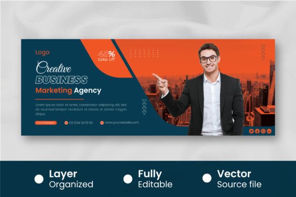 Download Modern Business Cover for Facebook Template - Facebook template Collection