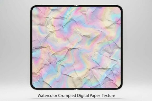 Download Watercolor Crumpled Digital Paper PNG - Watercolor Collection