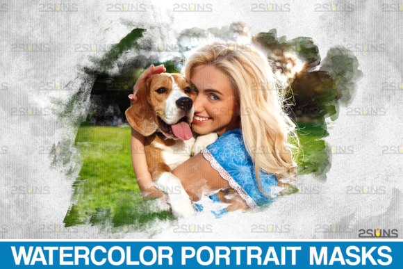 Download Watercolor Masks, Photo Overlay - Watercolor Collection