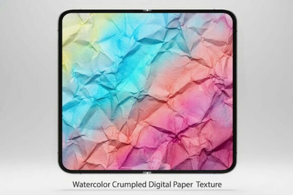 Download Watercolor Crumpled Digital Paper PNG - Watercolor Collection