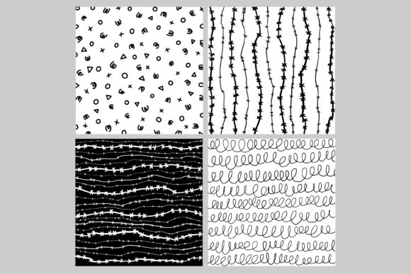 Download Black and White Doodle Background - Premium Resources