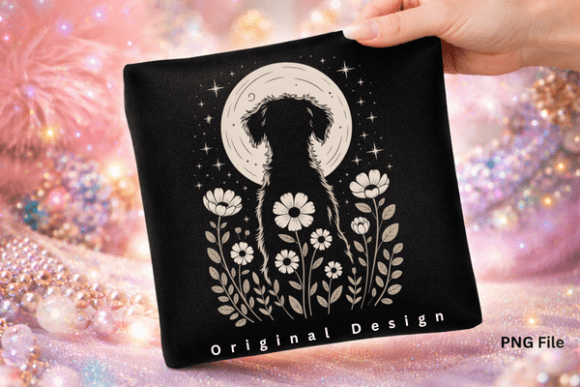 Download Wildflower Halloween Dog Moon PNG - Moon png Collection