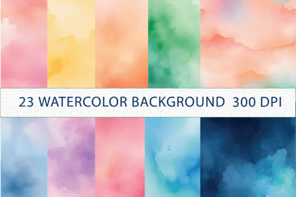 Download Dreamy Watercolor Background Bundle - Dreamy Collection