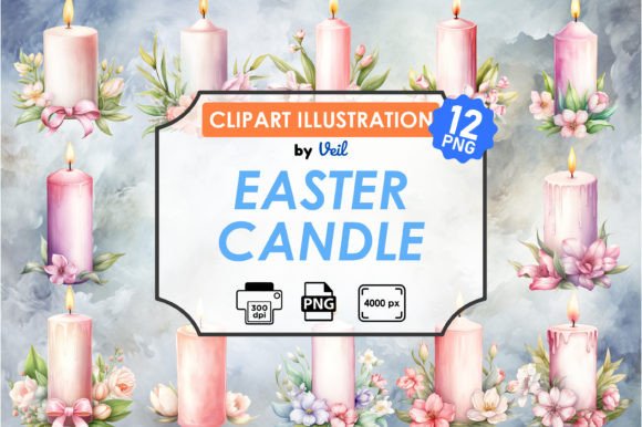 Download Easter Candle Clipart Bundle - Candle clipart Collection